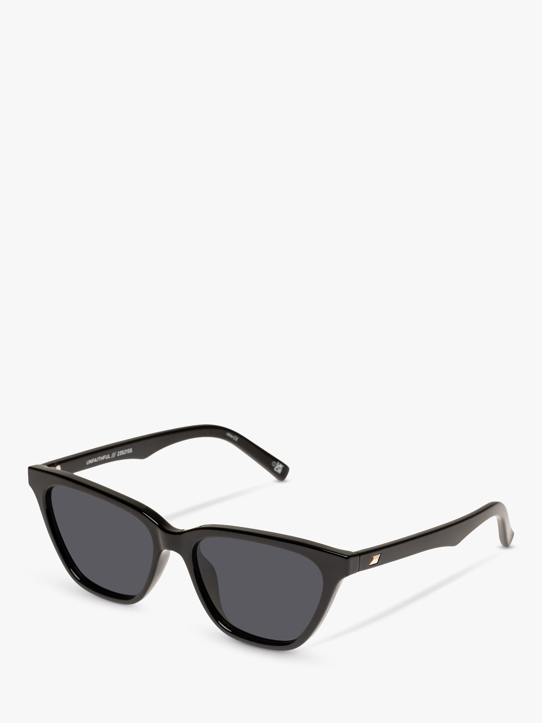Product image 1 of 2, which shows Le Specs LSP2352155 Women's Cat's Eye Sunglasses, Black/Grey
