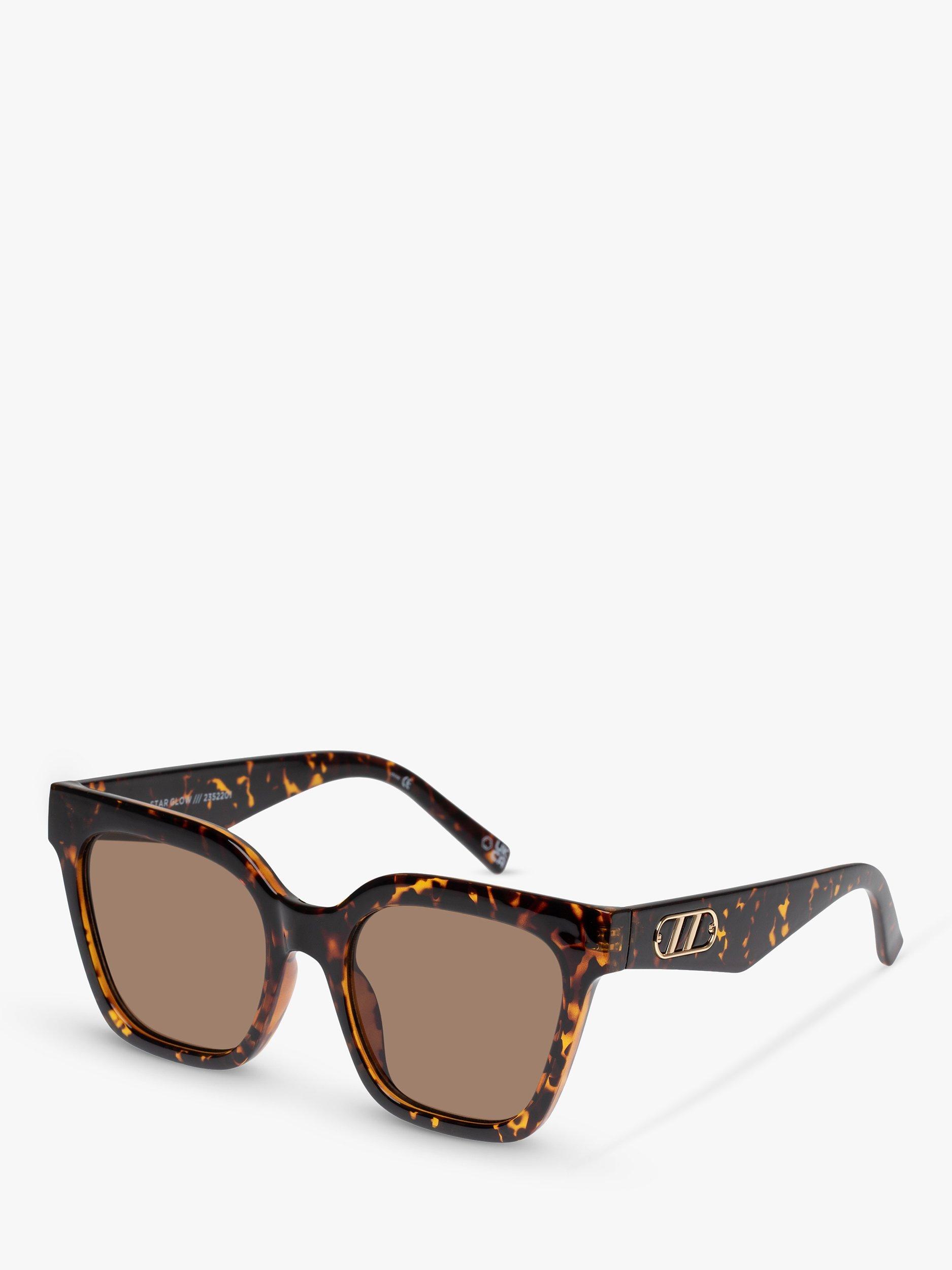 Le Specs LSP2352201 Star Glow Women s Square Sunglasses Dark Tortoise Brown
