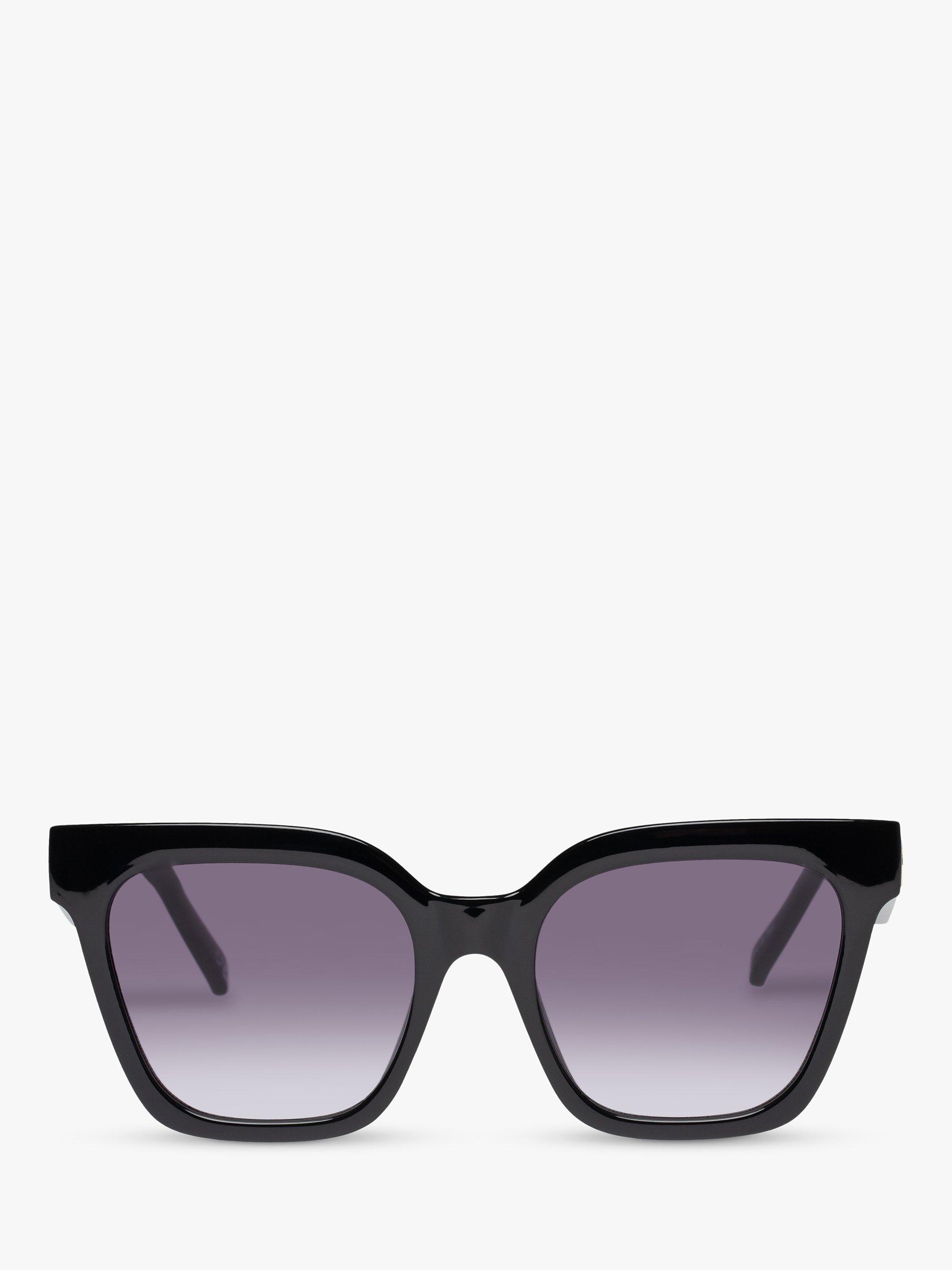 Product image 2 of 2, which shows Le Specs LSP2352202 Women's D-Frame Sunglasses, Black/Purple Gradient