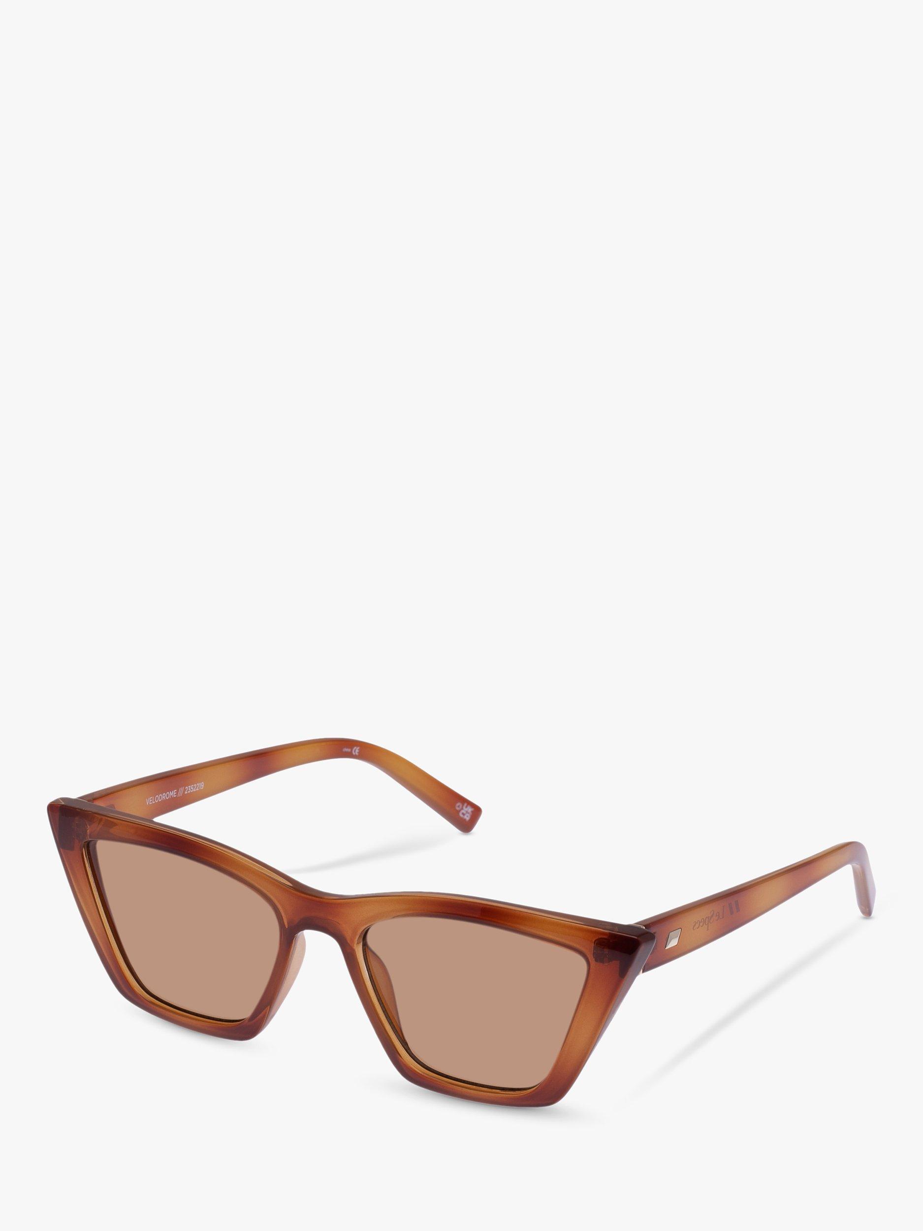 Product image 1 of 2, which shows Le Specs LSP2352219 Women's Cat's Eye Sunglasses, Vintage Tortoise/Brown