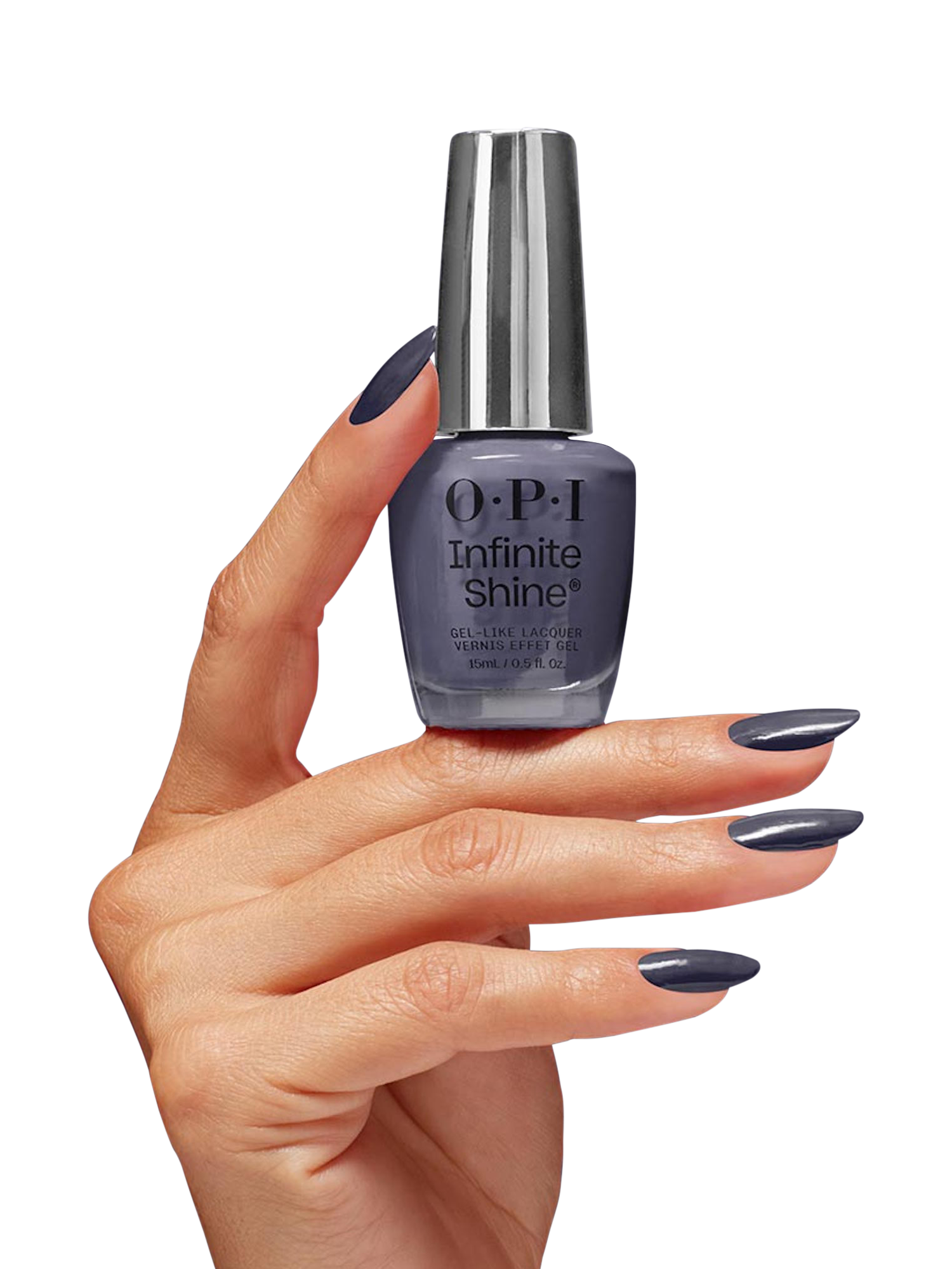 Product image 5 of 7, which shows OPI Infinite Shine Gel-Like Lacquer Nail Polish, Less Is Norse