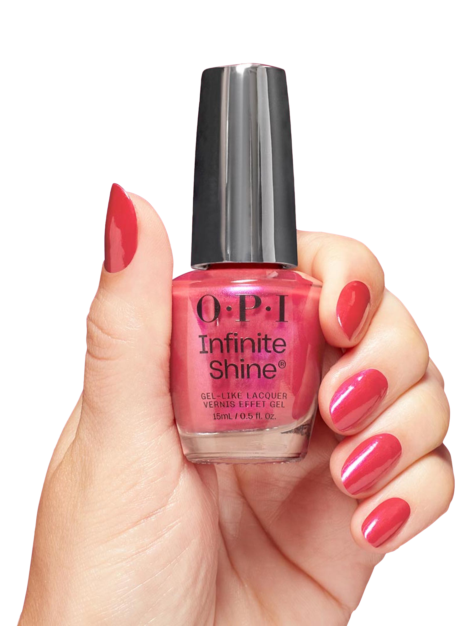 Product image 5 of 7, which shows OPI Infinite Shine Gel-Like Lacquer Nail Polish, Strawberry Margarita