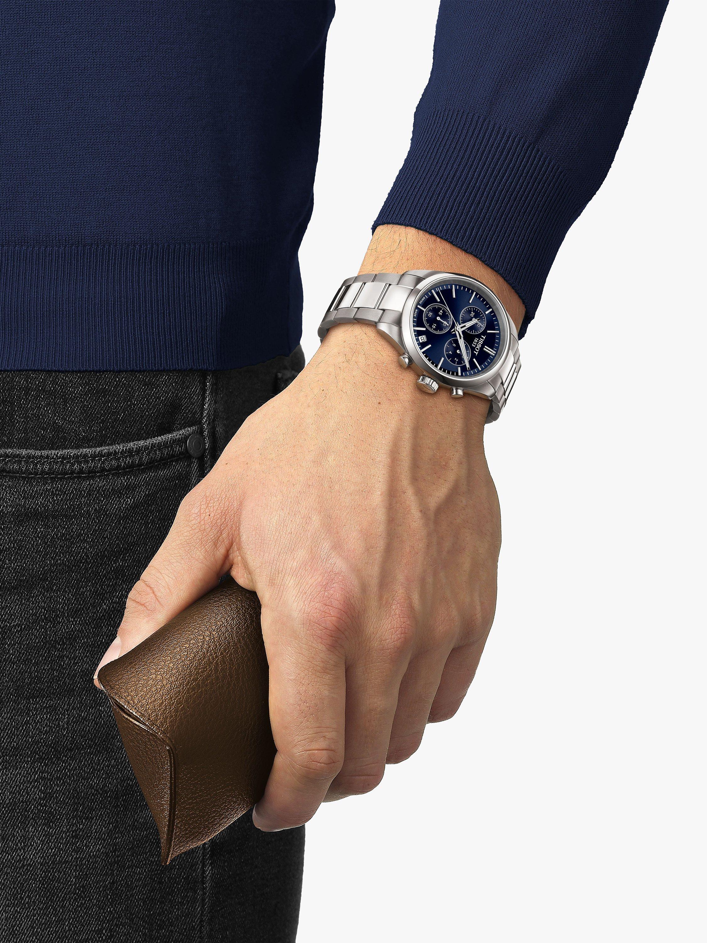 Product image 4 of 4, which shows Tissot Men's PR 100 Chronograph Bracelet Strap Watch, Blue
