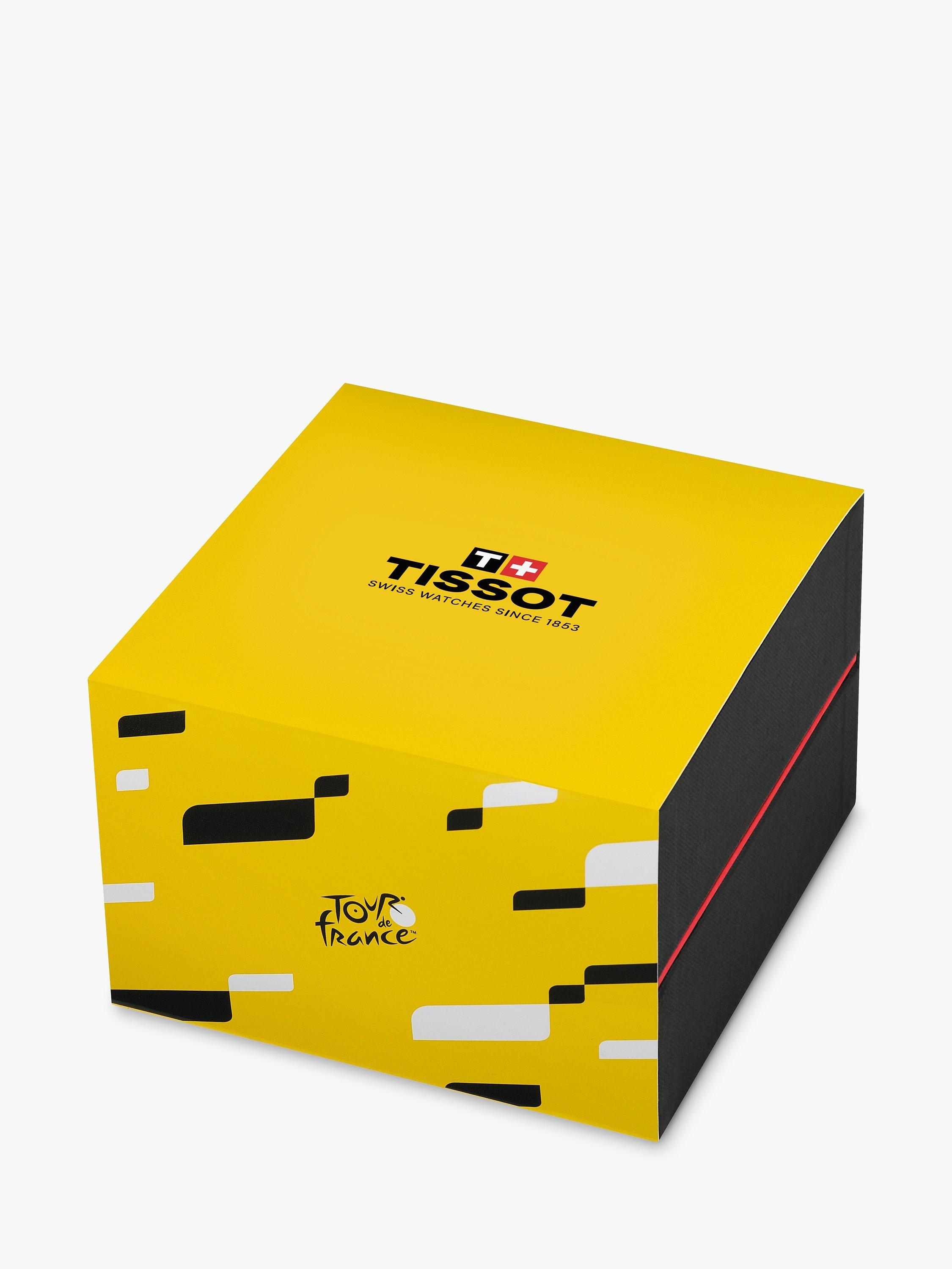 Product image 7 of 7, which shows Tissot T1504171105100 Men's PR 100 Special Edition Tour De France 2024 Watch, Silver/Black