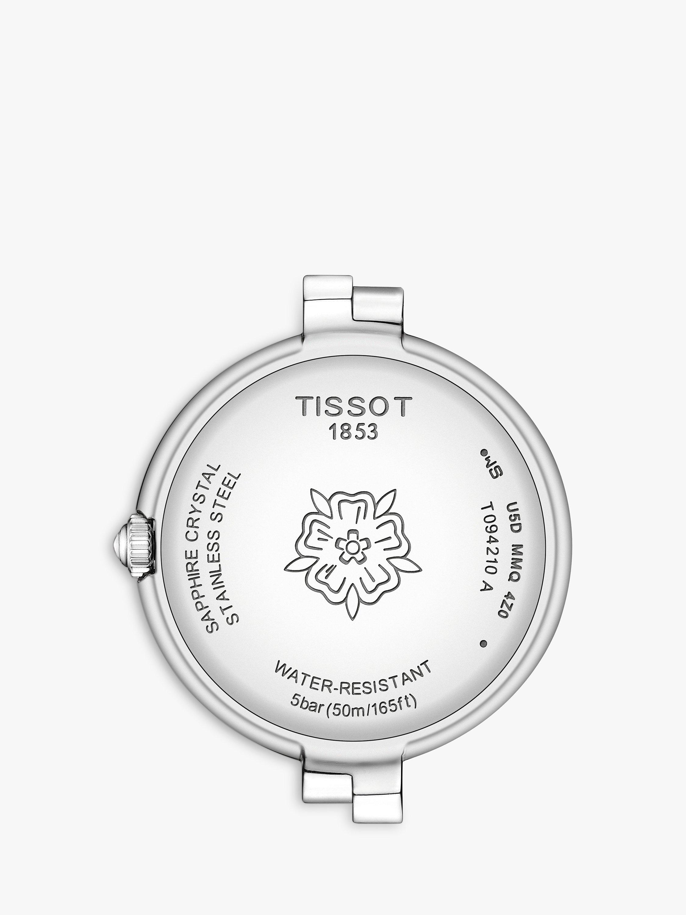 Product image 2 of 4, which shows Tissot T0942101111602 Flamingo Women's Mother of Pearl Dial Bracelet Strap Watch, Silver