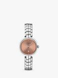 Tissot T0942101133600 Flamingo Women's Bracelet Strap Watch, Silver/Bronze