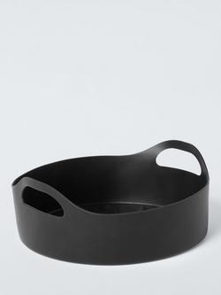 John Lewis Round Silicone Non-Stick Reusable Air Fryer Liner, Black