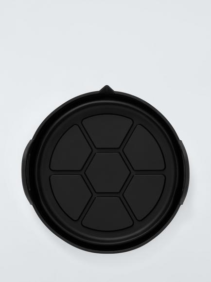 John Lewis Round Silicone Non-Stick Reusable Air Fryer Liner - view 2, Black