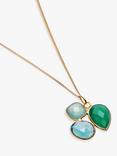 Sarah Alexander Polynesia Gemstone Pendant Necklace, Gold