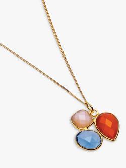 Sarah Alexander Santiago Gemstone Pendant Necklace, Gold, Yellow Gold
