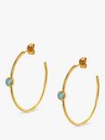 Sarah Alexander Oracle Gemstone Hoop Earrings, Gold