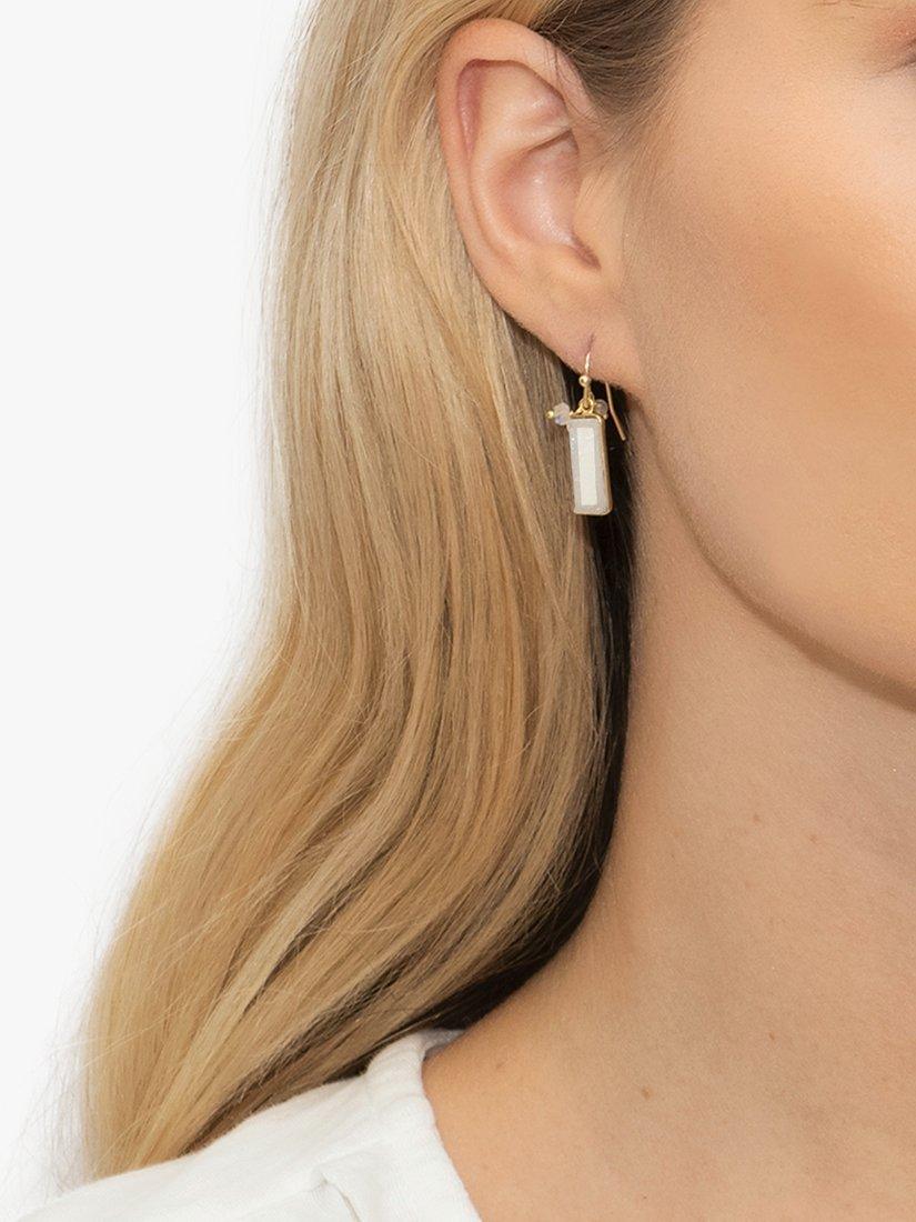 Product image 2 of 4, which shows Sarah Alexander Pebble Bay Drop Earrings, Gold