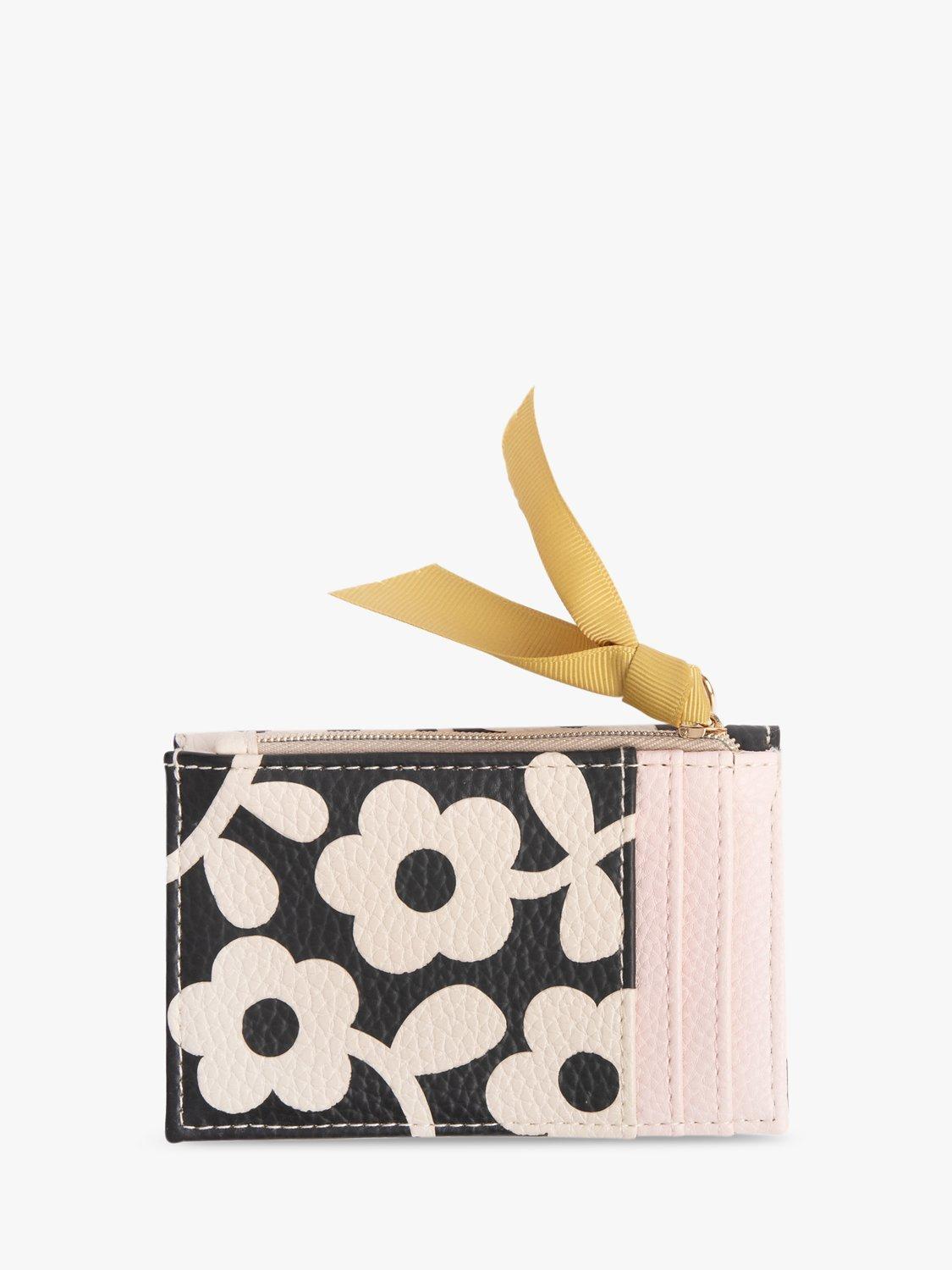 Product image 2 of 4, which shows Caroline Gardner Mono Flowers Coin Purse, Multi