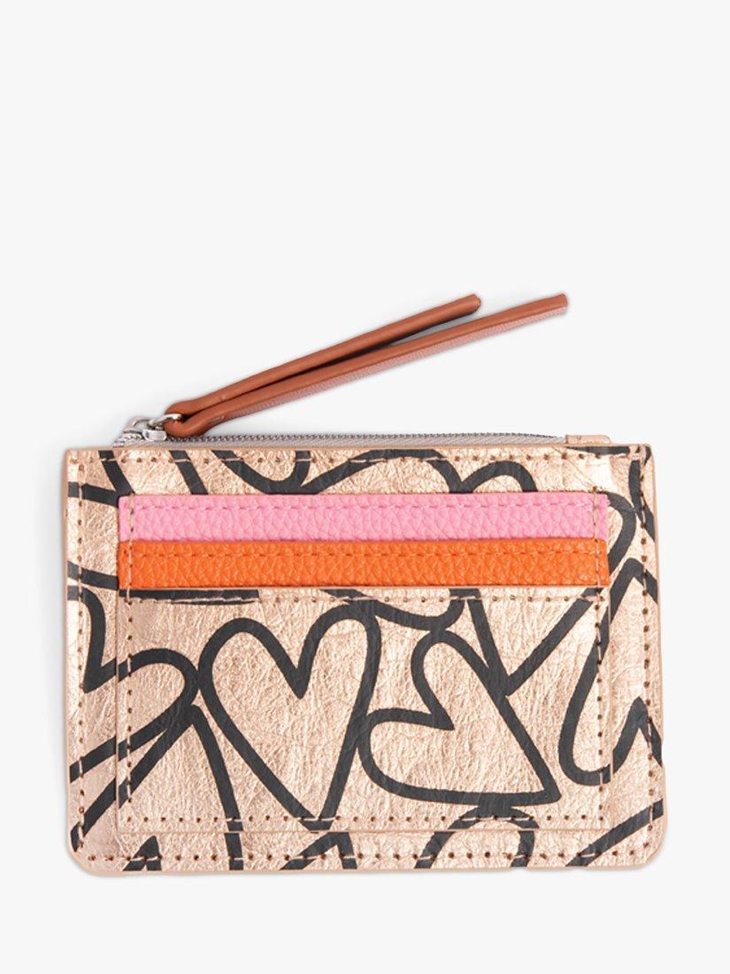 Product image 2 of 2, which shows Caroline Gardner Heart Patch Purse, Multi