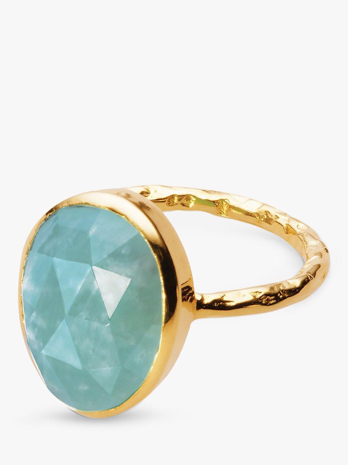 Product image 1 of 4, which shows Sarah Alexander Arizona Gemstone Ring, Gold, L