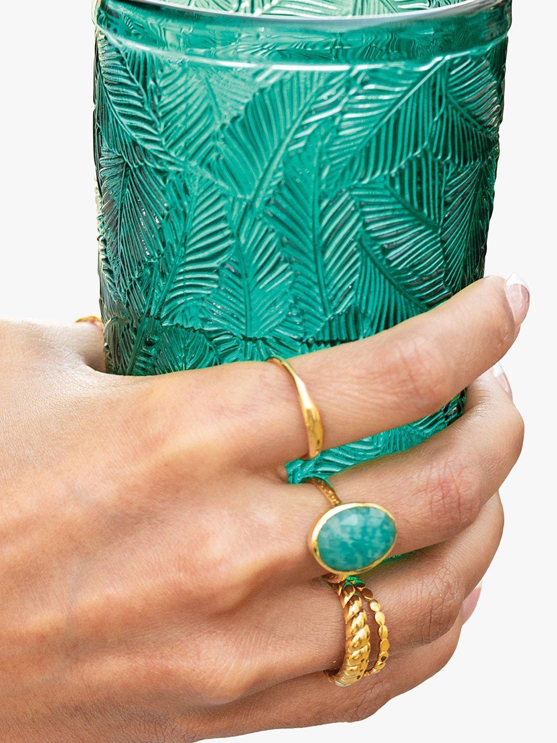 Product image 2 of 4, which shows Sarah Alexander Arizona Gemstone Ring, Gold, L