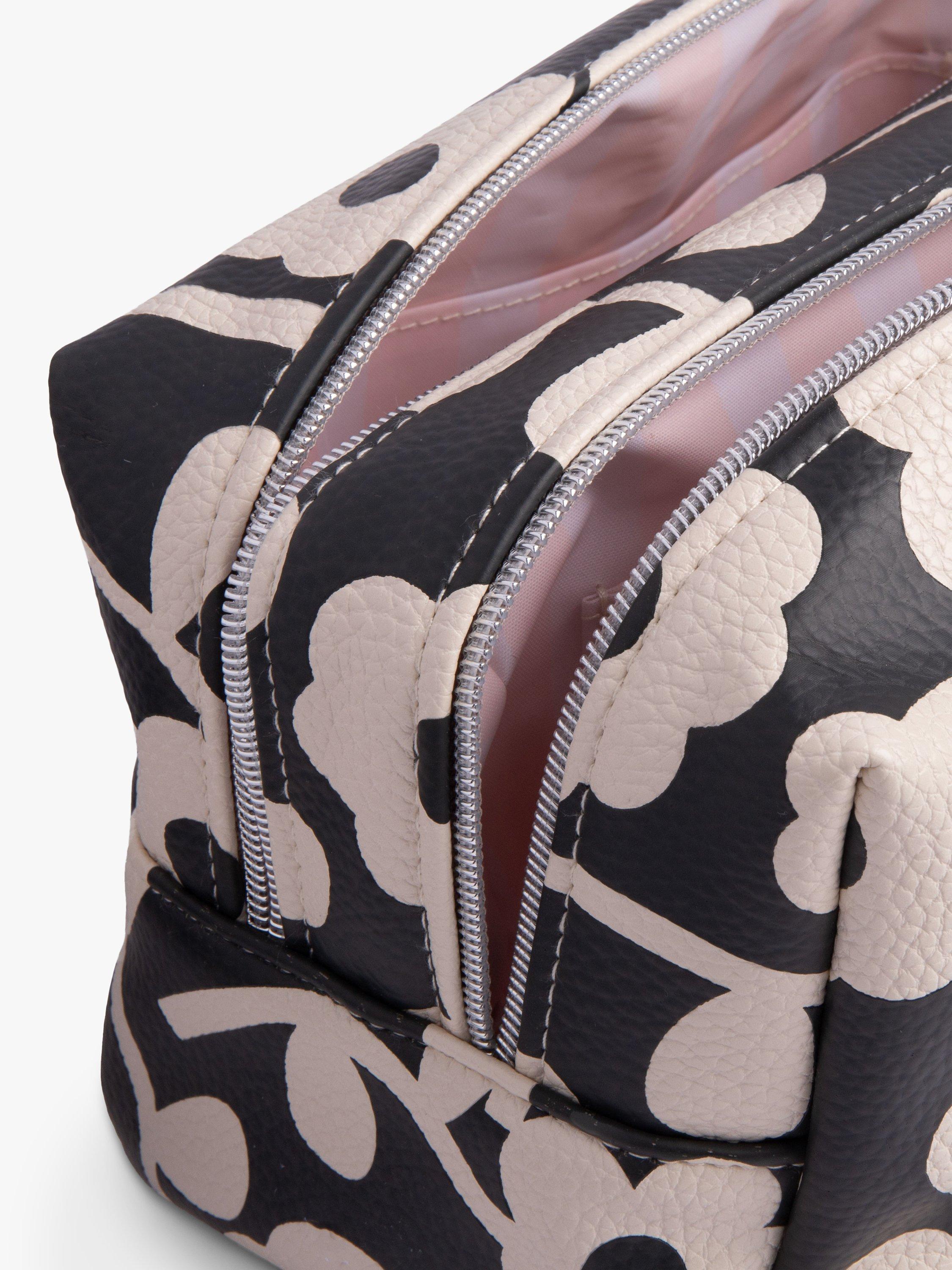 Product image 2 of 5, which shows Caroline Gardner Monochrome Bloom Wash Bag, Multi