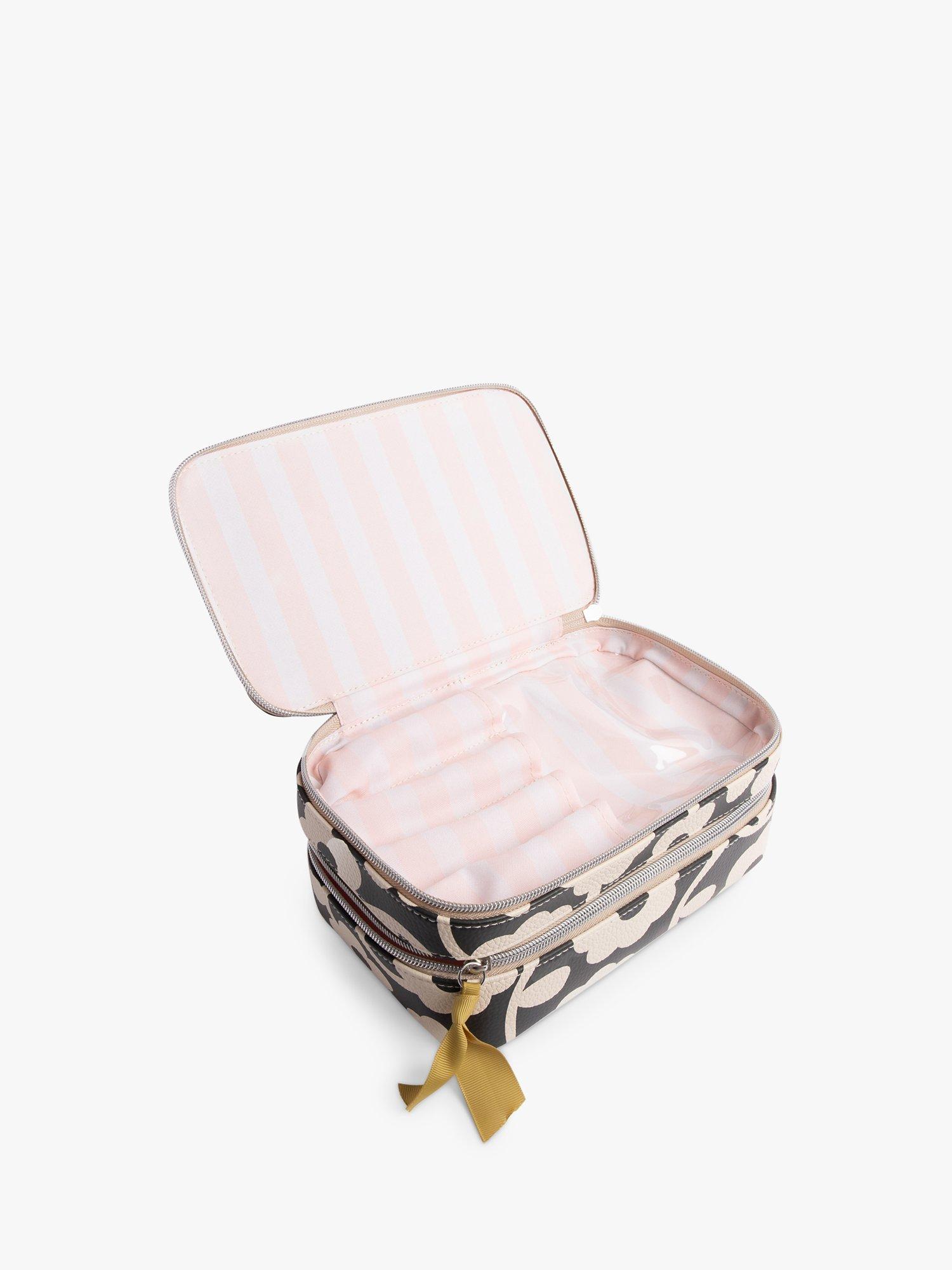 Product image 2 of 5, which shows Caroline Gardner Monochrome Bloom Makeup Bag, Multi