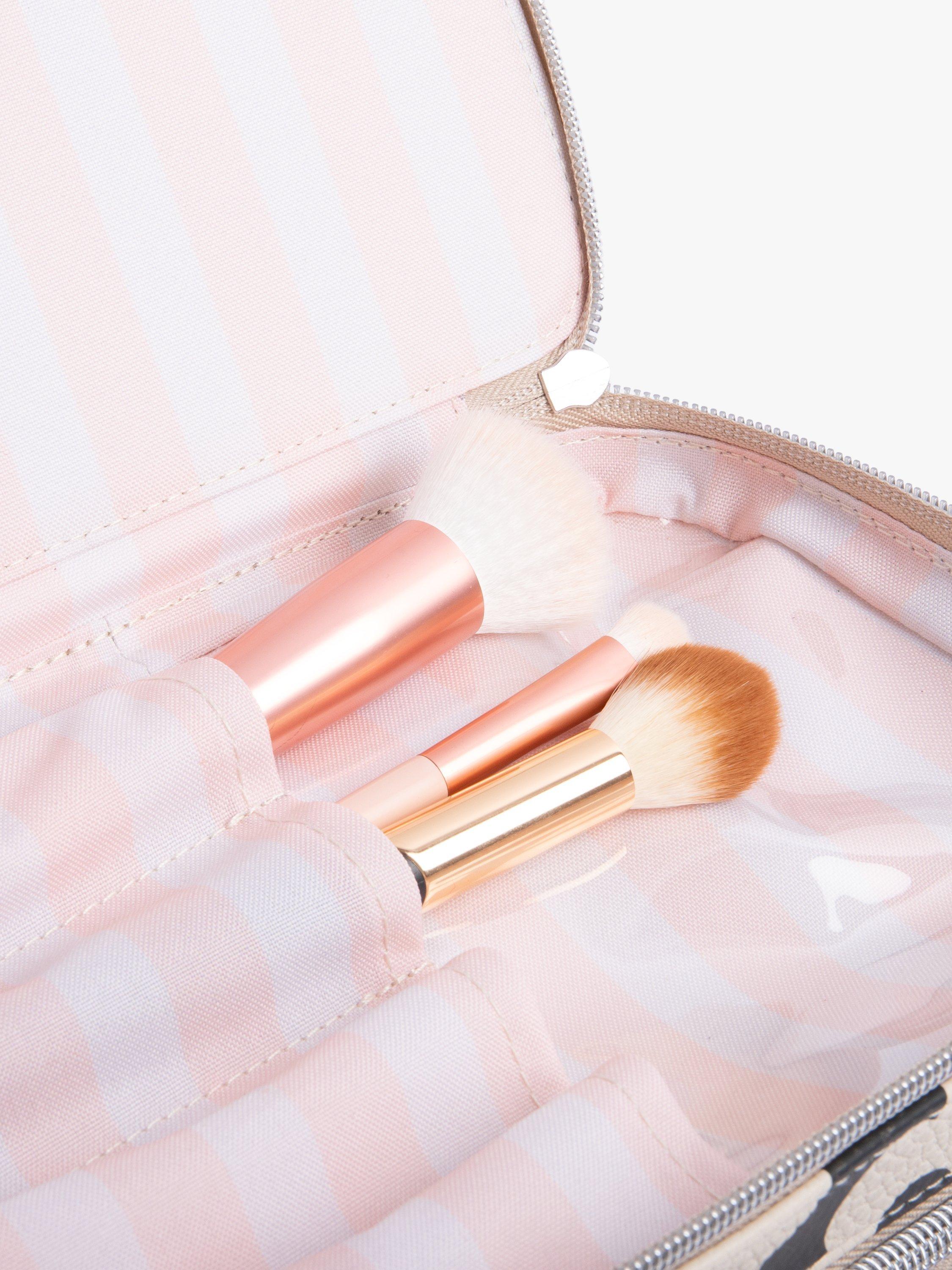 Product image 3 of 5, which shows Caroline Gardner Monochrome Bloom Makeup Bag, Multi
