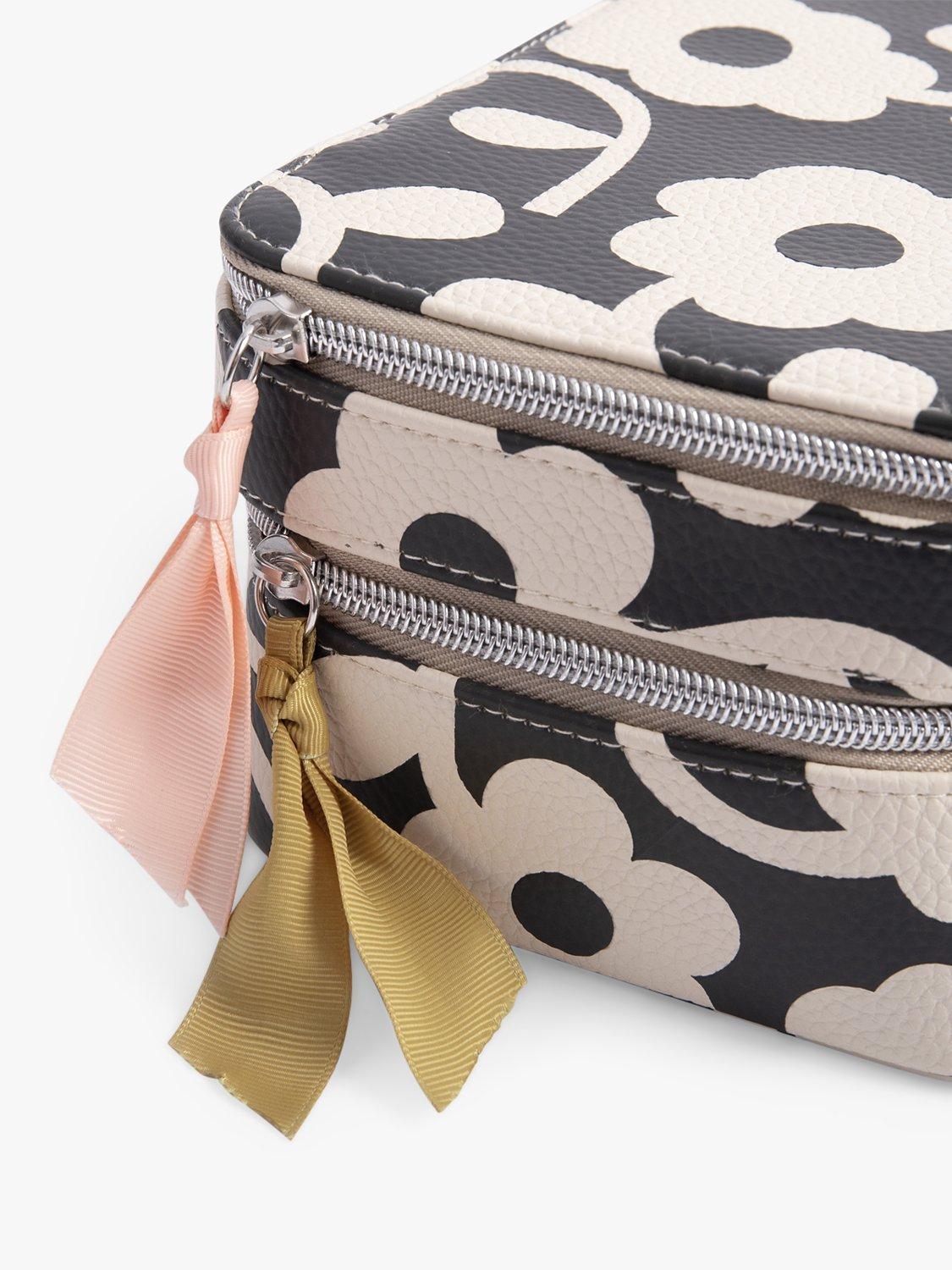 Product image 4 of 5, which shows Caroline Gardner Monochrome Bloom Makeup Bag, Multi
