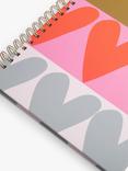 Caroline Gardner A4 Hearts Notebook, Multi