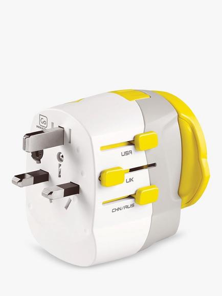 Go Travel Worldwide Adaptor UK with 2 USB-A Ports - view 2, White
