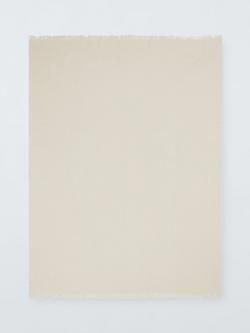 John Lewis Chenille Weave Throw, Cream