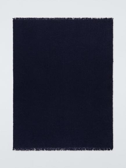 John Lewis Chenille Weave Throw, Navy