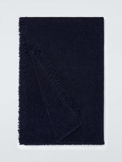 John Lewis Chenille Weave Throw - view 2, Navy