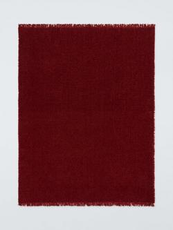 John Lewis Chenille Weave Throw, Red