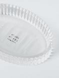 John Lewis Fluted Glass Soap Dish, Clear