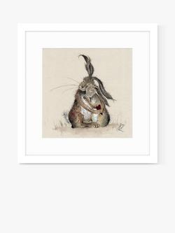 John Lewis Sarah Reily 'Hares My Heart' Framed Print & Mount, 43.5 x 43.5cm, Brown, Brown