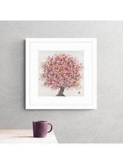 John Lewis Sara Otter 'Heartfelt' Framed Print & Mount, 43.5 x 43.5cm, Pink - view 2, Pink