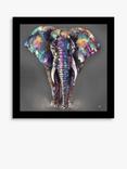 John Lewis Louise Luton 'Hugo' Elephant Framed Print, 33.5 x 33.5cm, Multi