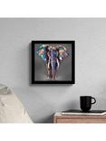 John Lewis Louise Luton 'Hugo' Elephant Framed Print, 33.5 x 33.5cm, Multi