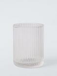 John Lewis Fluted Glass Tumbler, Clear