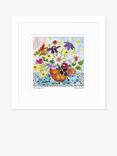 John Lewis Emma Burnett 'The Orange Vase' Framed Print & Mount, 33.5 x 33.5cm, Orange/Mul