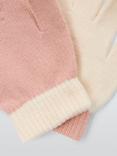 John Lewis ANYDAY Kids' Knitted Gloves, Pack of 2, Pink