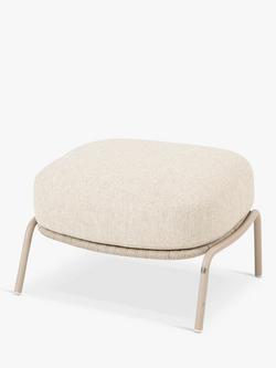 4 Seasons Outdoor Puccini Garden Footstool, Latte, Latte