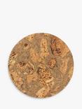 LIGA Cork Round Placemats, Set of 4, Natural