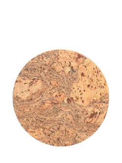 LIGA Round Cork Coaster, Set of 4, Natural, Natural