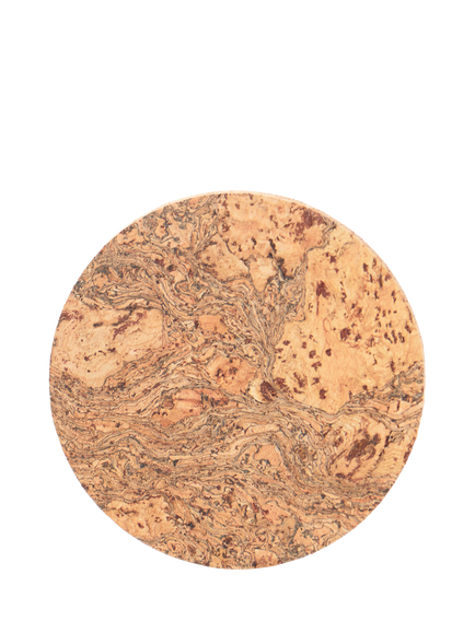 LIGA Round Cork Coaster, Set of 4, Natural, Natural