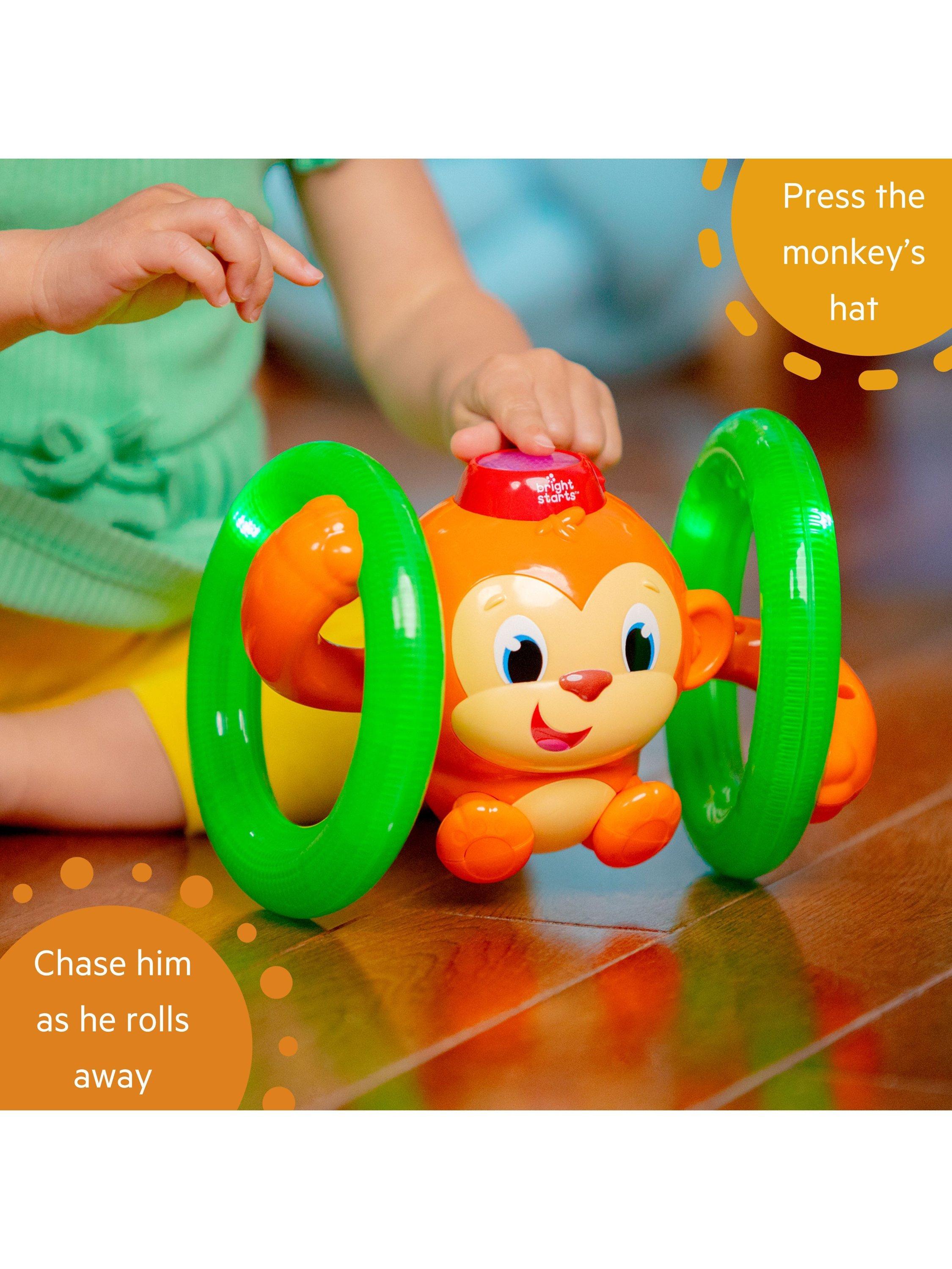 Bright Starts Roll Glow Monkey Toy