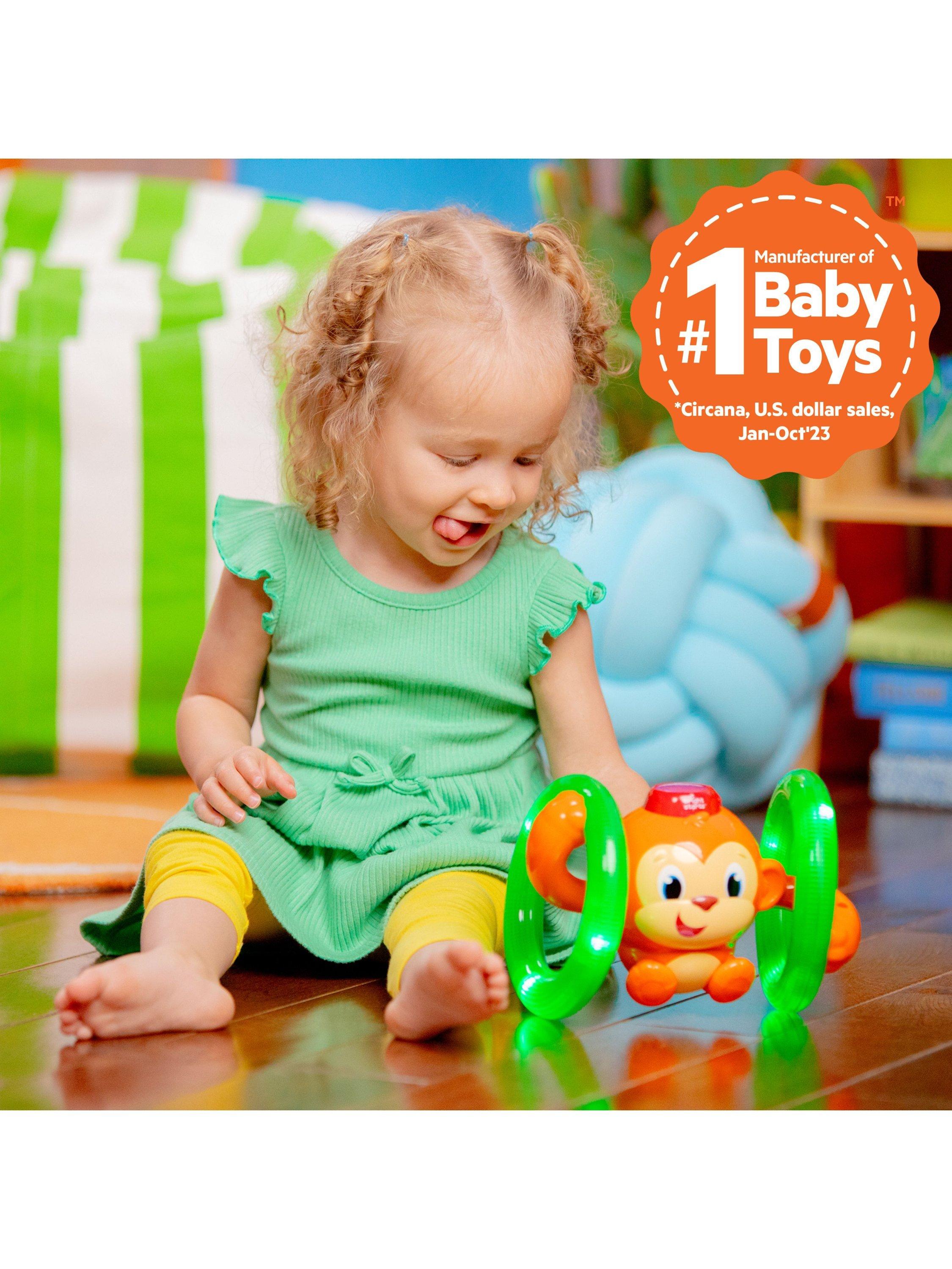 Bright Starts Roll Glow Monkey Toy