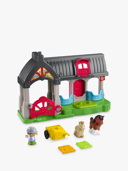 Fisher-Price Little People Friendly Horses Stable Playset, Multi