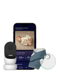 Owlet Dream Sock and Owlet Cam 2 Baby Monitor Bundle, Bedtime Blue