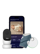 Owlet Dream Duo Sock & Cam 2 Baby Monitor, Bedtime Blue