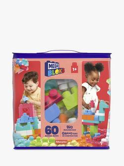 Mega Bloks Big Building Bag, 60 Blocks, Multi