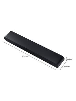 Samsung HW-S60D Bluetooth Wi-Fi All-In-One Compact Soundbar with Dolby Atmos & DTS:X, Black - view 2, Black
