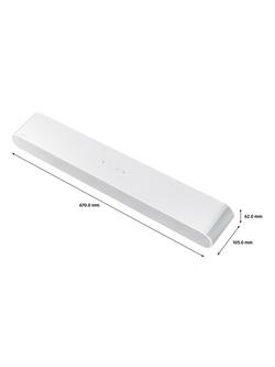 Samsung HW-S61D Bluetooth Wi-Fi All-In-One Compact Soundbar with Dolby Atmos & DTS:X, White - view 2, White